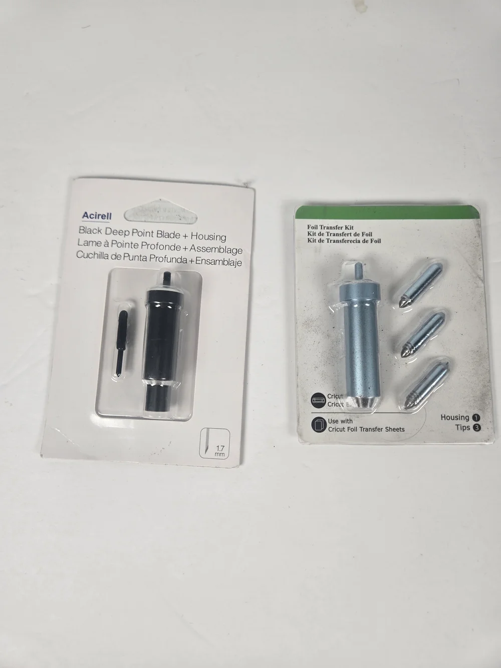 Acirell Deep Point Blade Housing Cricut Foil Transfer Kit 4 Tips